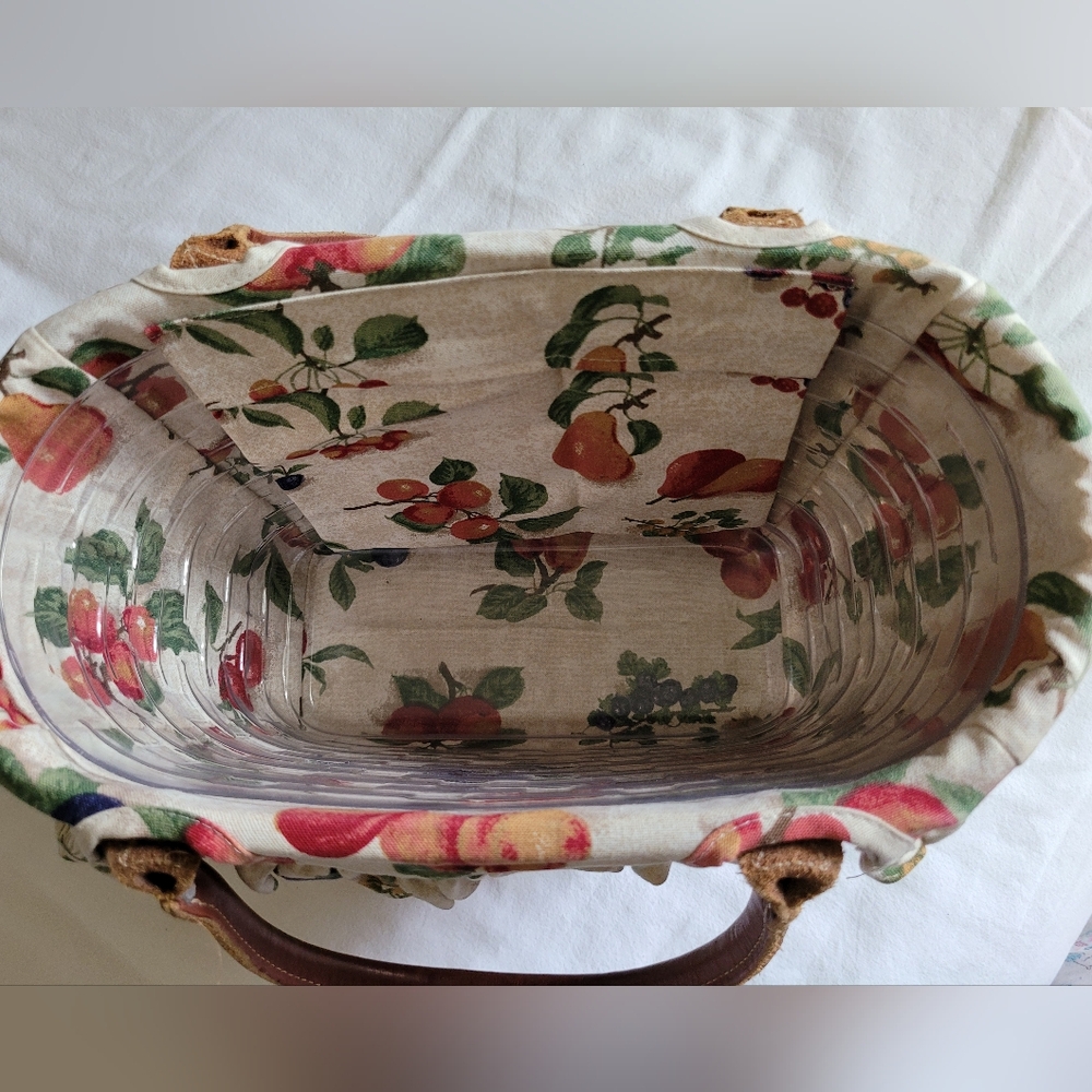 Longaberger Medium Boardwalk Basket Purse with Protector and 7 Liners, GUC - Picture 6 of 15